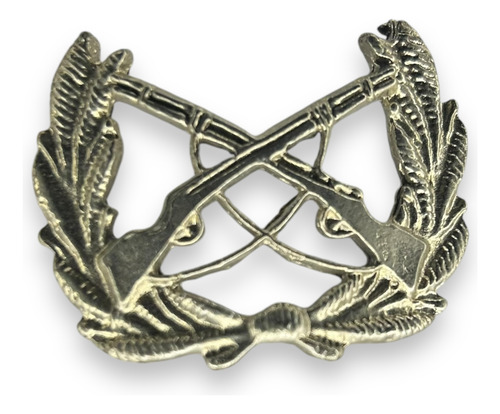 Escudo Metálico Carabineros De Chile Color Plata (Usado)