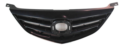 Conjunto Rejilla Para Mazda Inserto Barra Horizontal Negro