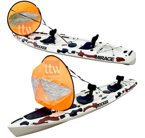 Imagen 11 de 11 de Vela Grande Kayak Sail 118 Cm Bolso Kayak Tabla Sup Inflable