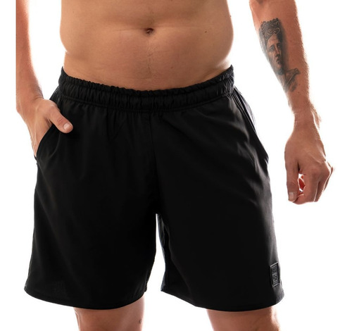 Shorts Bermuda Básico Resistente A Água Com Bolso Masculino