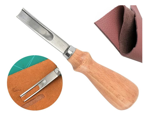 Biselador Ranurador Cuchillo Borde Cuero Piel10mm