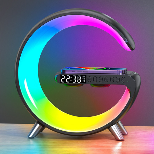 A Altavoz Bluetooth Con Luz Nocturna Recargable Inalámbrica