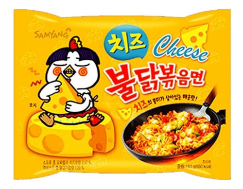 Ramen Buldak Sabor Pollo Y Queso Picante 140 Gr.