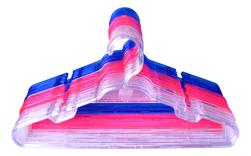 Cabide Infantil Cristal Acrílico Transparente - 150 Peças