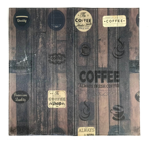 Pack 10 Láminas Papel Mural 3d Pared Decorativo Coffee Mc21