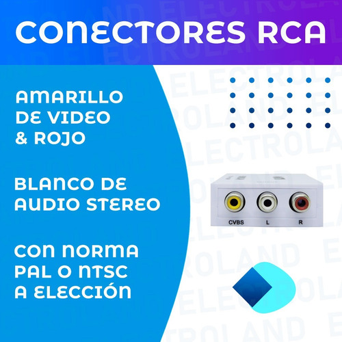 Imagen 3 de 10 de Conversor Adaptador Hdtv A Rca Av Audio Vídeo Full Hd Tv Led