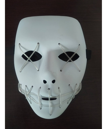 Imagem 4 de 4 de Máscara Neon Led Jabbawockeez Dança Teatro Fantasia Cosplay