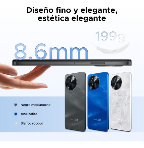 Doogee Note 59 Pro+ Celular 5g | Android 15 | 36gb Ram + 512gb Rom | Pantalla 120hz | 6250mah