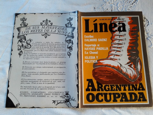 Revista Linea N° 16 Noviembre 1981 Reportaje Haydee Padilla