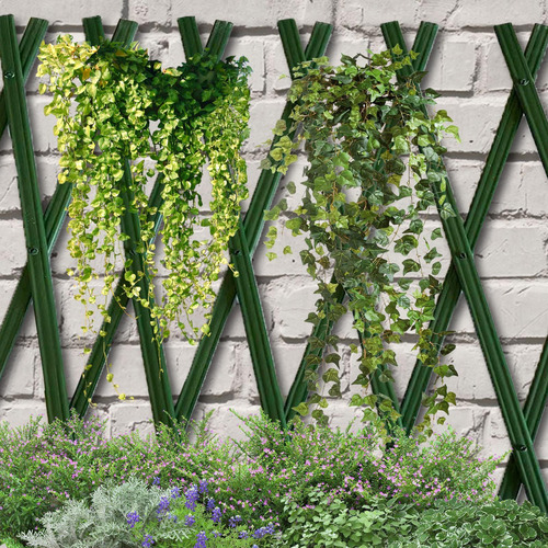 Enrejado De Jardín Retráctil Valla De Celosía Extensible Par