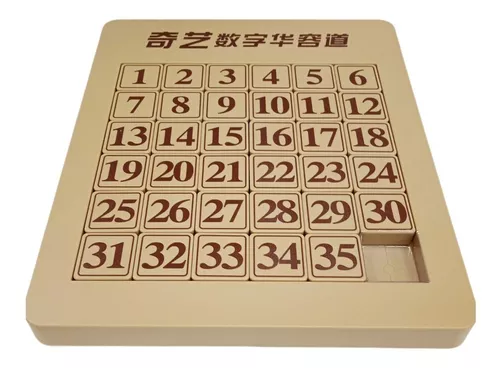 Puzzle Numérico Sliding Klotski Qiyi Magnético - 6x6 - 35 números