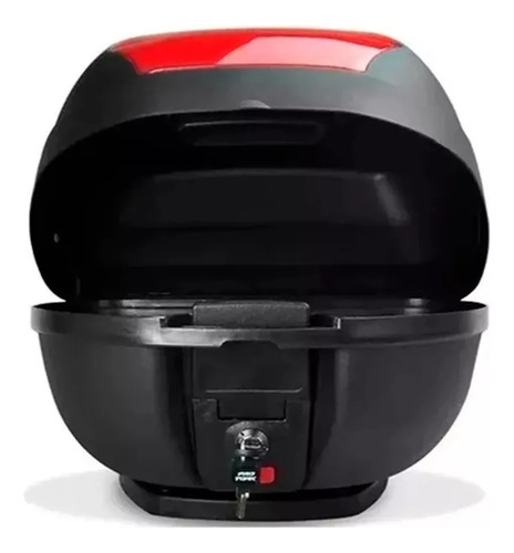 Imagen 2 de 3 de Baul Moto Mac 30 Lts Reflect Rojo Riccia Motos