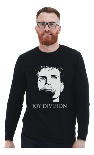 Polera Ml Joy Division Ian Curtis Face Stencil Pop Impresión