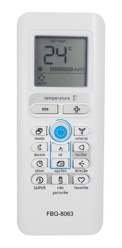 Controle Remoto Para Ar Springer Midea Comfee 42mbcb12m5