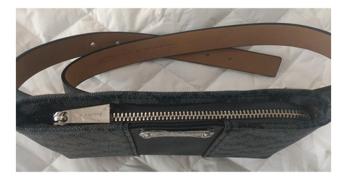 Michael Kors Pochete Estampa Logo Com Preto/cinza