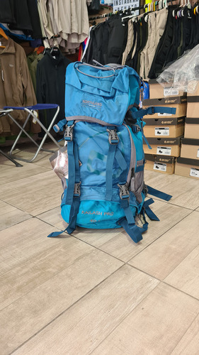 Mochila Northland Kailash Pro 40+5 Litros Trekking Camping Color Turquoise/light Blue Diseño De La Tela Combinado