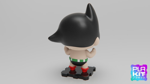 Imagen 3 de 5 de Muñeco Astroboy Figura Para Pintar Plakit Coleccion