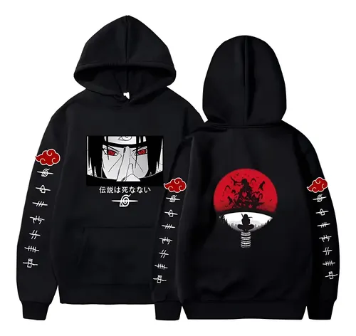 Moletom Canguru Blusa De Frio Akatsuki Itachi Uchiha Konoha (6 estampa, P ao XG)