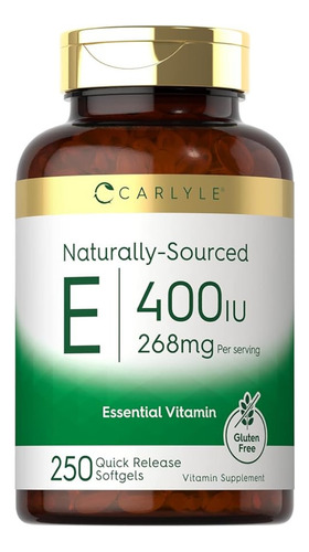 Vitamina E D-alpha Tocoperol Antioxidante Ayuda Cardiovascul