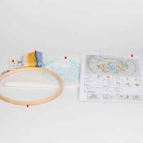 5 Juegos De Kits De Inicio De Bordado De Gatos Con