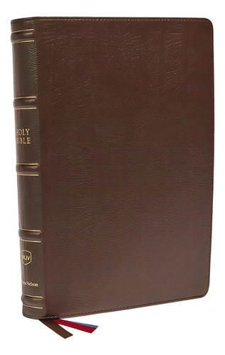 Nkjv, Large Print Verse-by-verse Reference Bible, Maclaren Series, Genuine Leather, Brown, Comfor..., De Thomas Nelson. Editorial Thomas Nelson Pub, Tapa Dura En Inglés