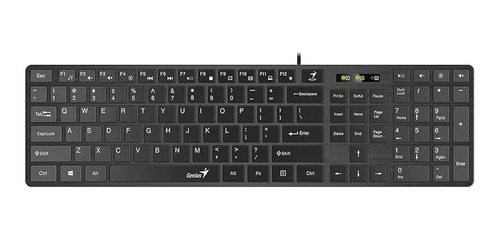 Ltc Teclado Genius Slimstar 126 Multimedia Usb Ultradelgado