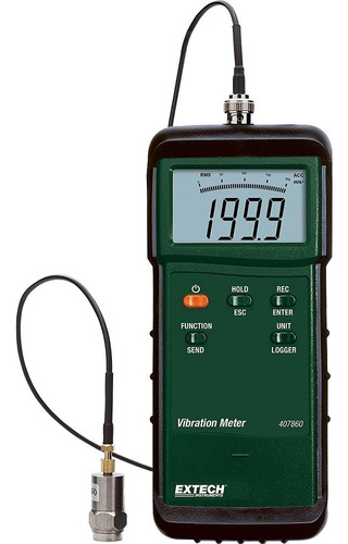 Extech 407860 Medidor De Vibraciones De Servicio Pesado, 39 