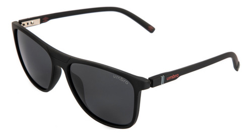 Lentes De Sol Umbro Casual Mod 507 C1 Polarizado Obscuros Lente Negro Varilla Negro Armazón Negro