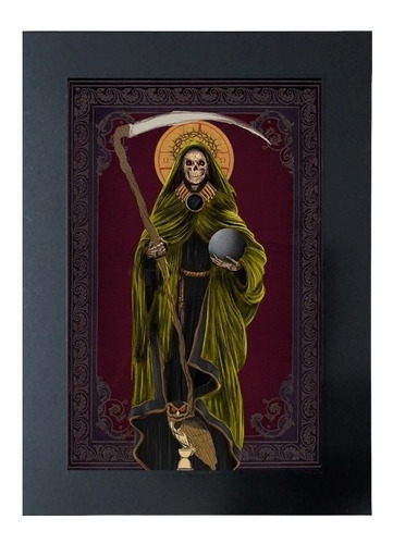 Cuadro De La Santa Muerte Amarilla # 2 G