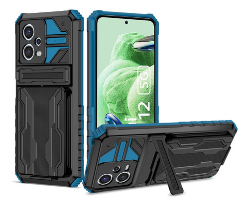 Funda Para Poco X5 Series Steel Card Case + Cristal Templado