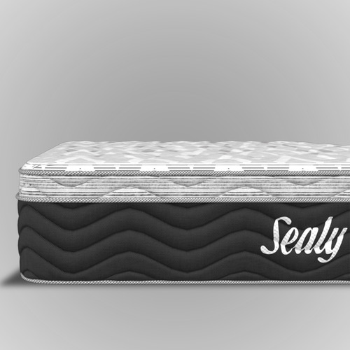 Colchón Sealy King Size Evoauda + 2 Almohadas Premium Sealy