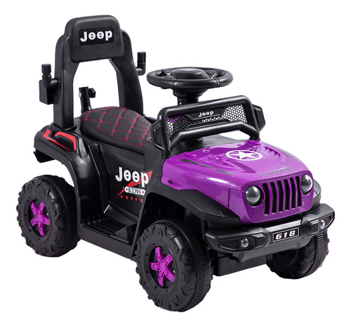 Auto Correpasillo Eléctrico Cruiser Morado Bebesit