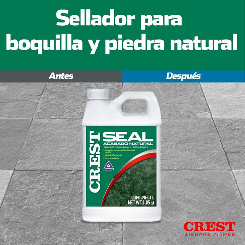 Imagen 4 de 6 de Sellador Para Boquilla Crest Seal Acabado Natural 946 Ml