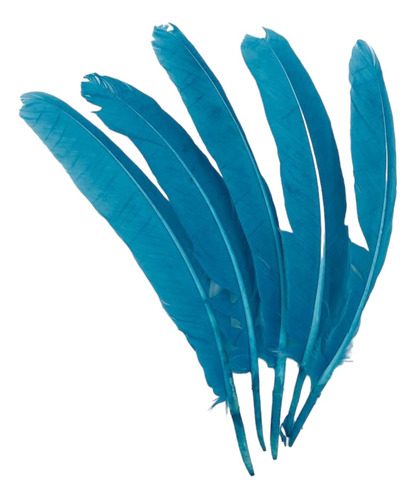 Pluma De Pavo Pnt007 De 14-18cm Paquete De 12 Piezas