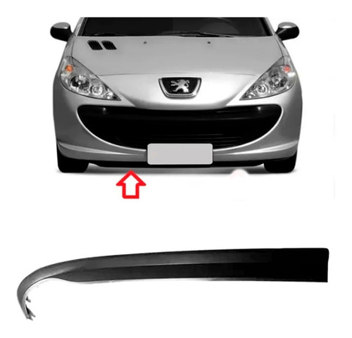 Spoiler Paragolpe Delantero Peugeot 207 Derecho