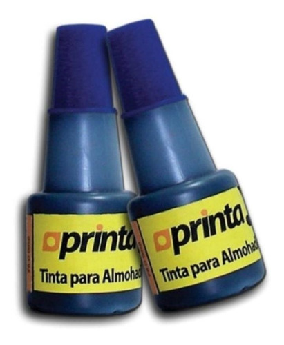 Tinta Para Sellos 24ml Gotero Marca Printa Azul Y Negro 4uni