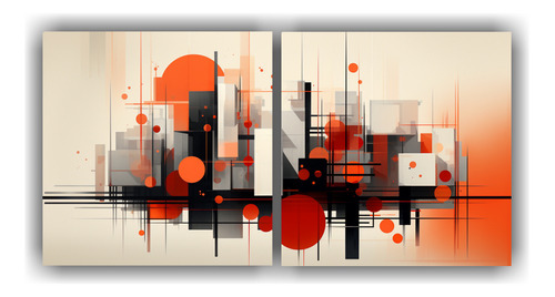 120x60cm Cuadro Abstracto Arquitectura Urbana Pensamiento Cr