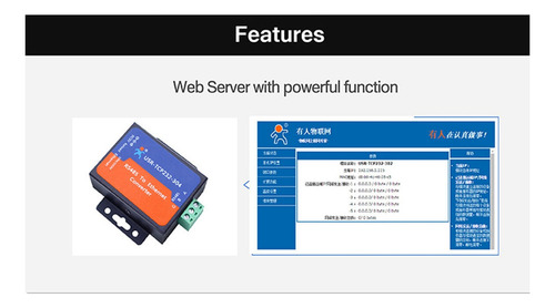 Servidor Conversor Rs485 Para Porta Serial Modbus Ethernet
