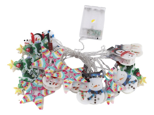 Luz Exterior Led De Navidad, Luces De Cadena De 3m Estrellas