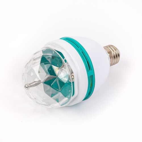 Imagen 4 de 5 de Lampara Led 220v Color Rgb Giratoria Luces Efectos Fiestas