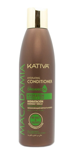 Kativa Macadamia Acondicionador Hidratante Pelo Seco X 250ml