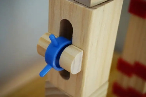 Circuito De Bolitas De Madera Juguete Didáctico Montessori