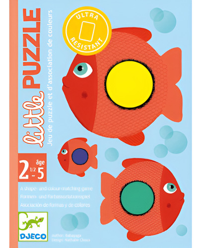 Little Puzzle Juego Cartas Djeco Formas Y Colores 2 A 5 Años