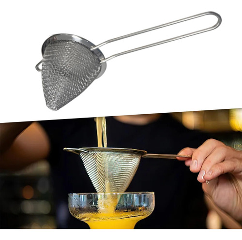 Colador De Cóctel Con Colador De Té De Mango Largo Para