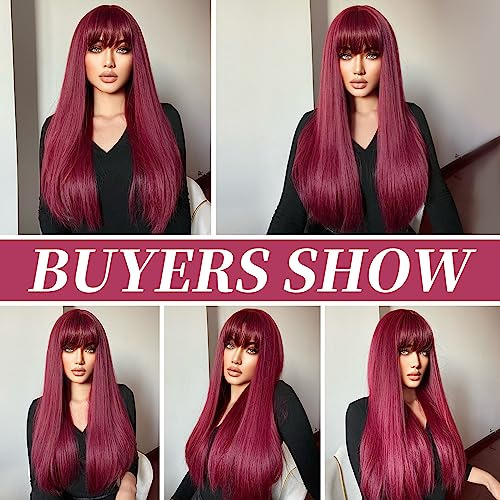 Simulação De Cabelo Liso, Peruca De Cabelo Comprido, Feminin