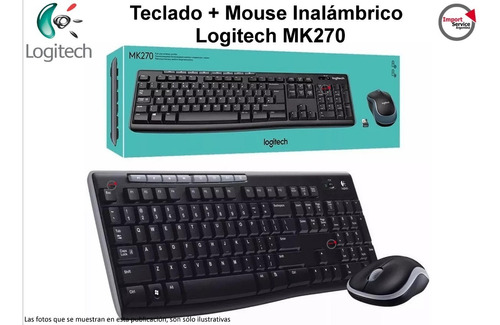 Teclado + Mouse Inalambrico Logitech Mk270