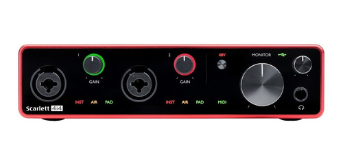 Imagen 2 de 8 de Interface De Audio Focusrite Scarlett 4i4 3ra Gen Cuotas
