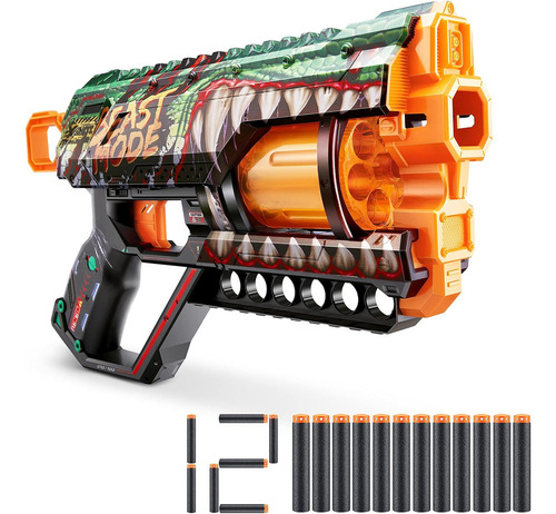X-shot Zuru Municiones Goma Espuma Griefer Beast Out Lanza 12 Dardos Tecnología Air Pocket