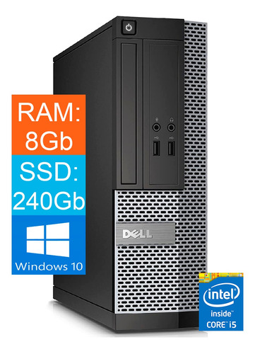 Imagem 1 de 4 de Computador Desktop Dell 3020 Core I5 4g  8gb Ssd 240gb Win10
