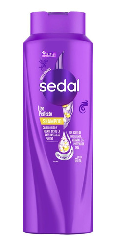 2 Pzs Sedal Shampoo Liso Perfecto 620ml